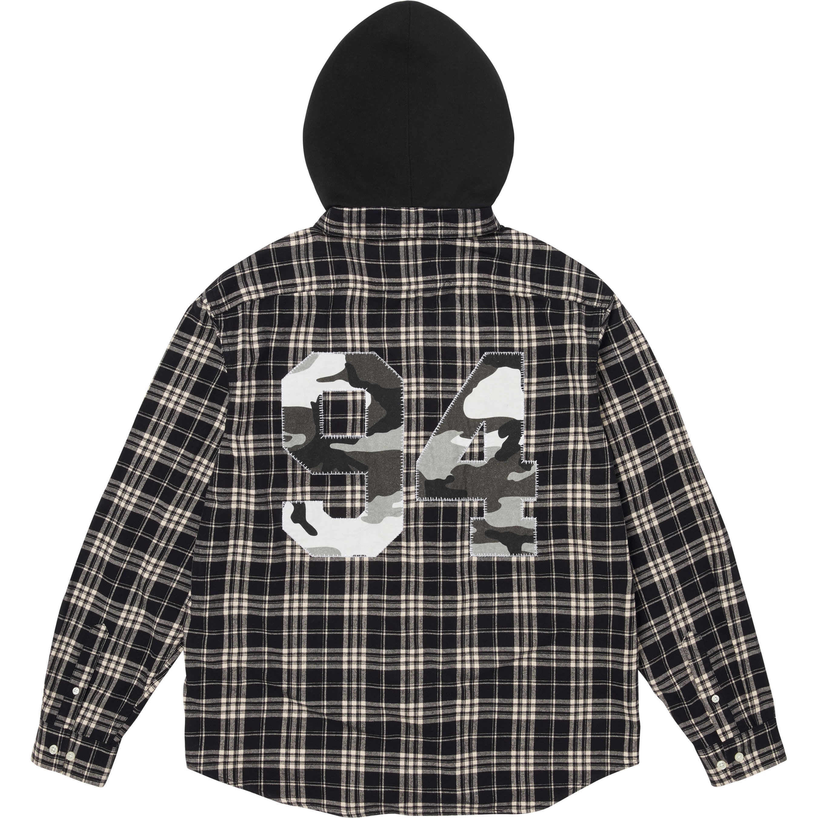 Appliqué Hooded Flannel Shirt view 14